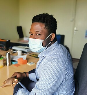 Glody, étudiant à l’IUT Robert-Schuman d'Illkirch.