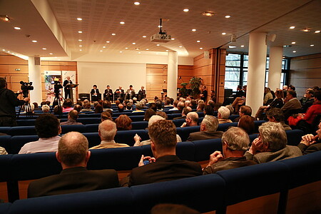 Alain Beretz à l’ouverture de la cérémonie en l’honneur de Martin Karplus