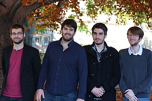 Alexandre Combe, Valentin Pohu, Aurélien Lefaucheux et Jonathan Ruffenach