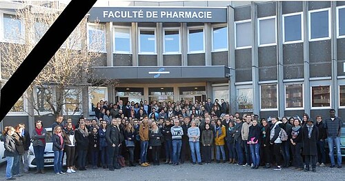 Minute de silence à la Faculté de pharmacie