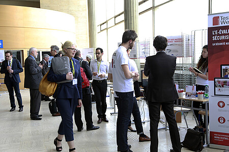 L'éventail des technologies présentées était large : imprimantes 3D, systèmes de paiement sans contact à destination des étudiants, solutions d'évaluation électronique des connaissances, etc.