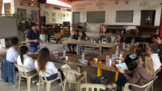 Session de travail en Colombie