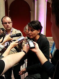 La ministre de l’Éducation nationale, de l’Enseignement supérieur et de la Recherche, Najat Vallaud-Belkacem