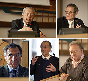 De gauche à droite et de haut en bas : Daniel Janicot