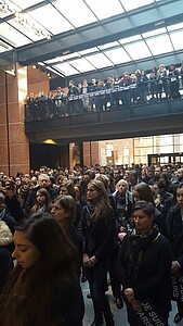 Minute de silence à l'EM Strasbourg
