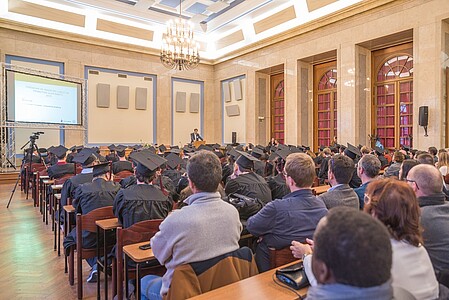 Discours prononcé par Benoit Tock, vice-président Formation - Photo © Laurent Godoy