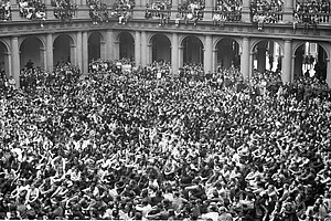 Dans l'aula du Palais universitaire. Crédit : Photos Europ Flash/Alfred Haeffele