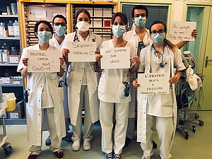 L'équipe de médecine C de l'hôpital de Sélestat compte trois internes.