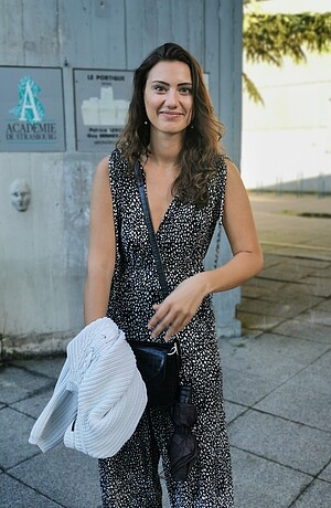 Caroline, à la sortie du spectacle «(assez grand pour deux) flaques ».