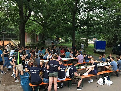 Barbecue d'accueil à Karlsruhe