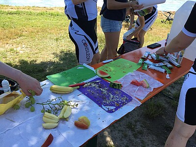 De quoi reprendre des forces après 45 kms de route...