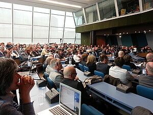 Les membres de la CPU dans l'enceinte du Conseil de l'Europe