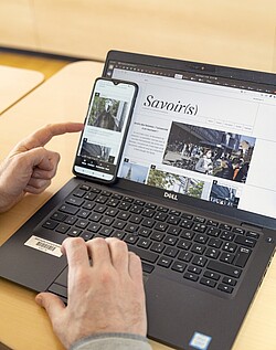 Le site Savoir(s) fonctionne sur tous types d'appareils. Crédit photo : Catherine Schröder