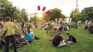 L'été sur le campus de l'Esplanade